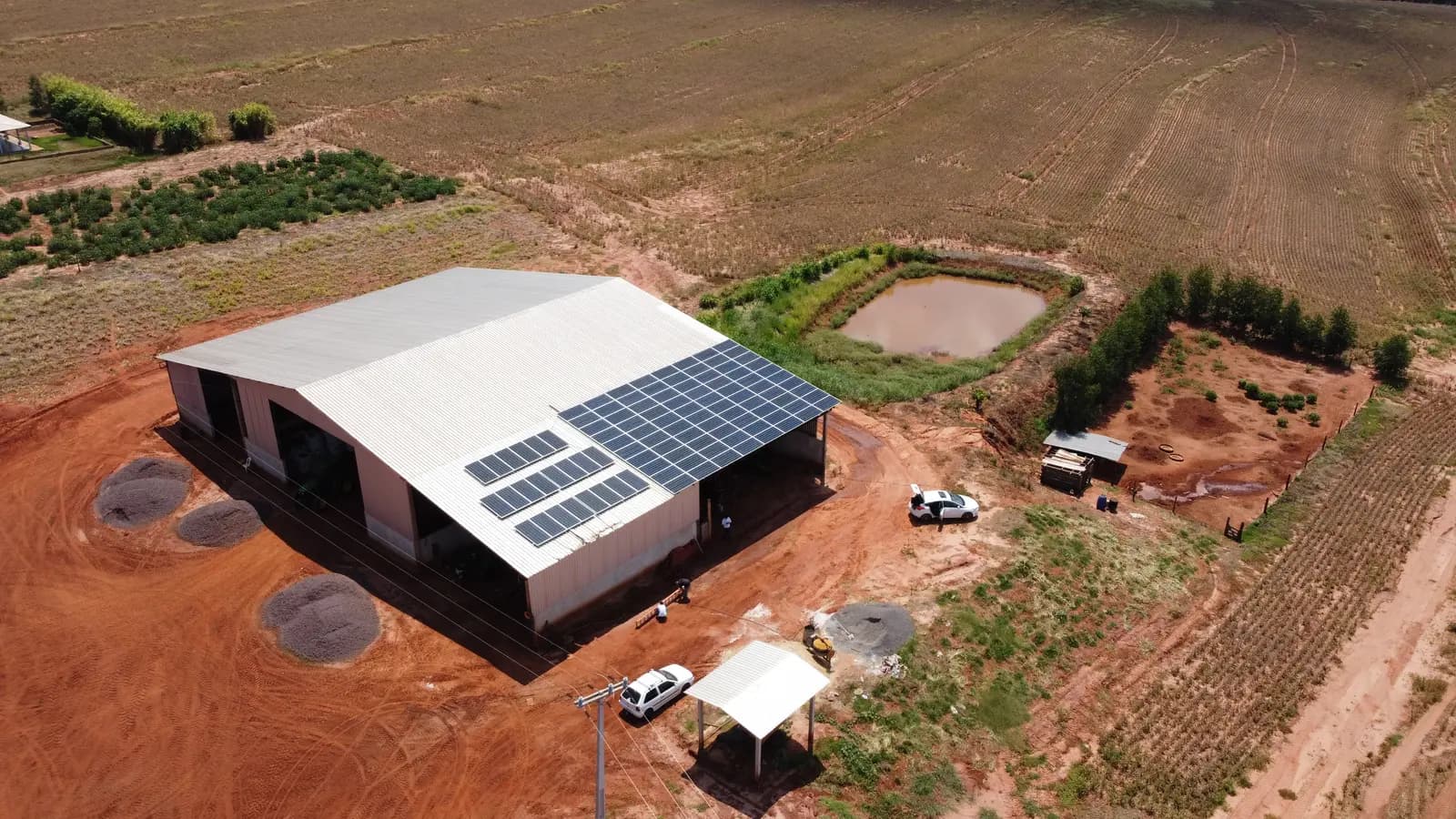 Sistema rural de 21,80 kWp na Fazenda Bassan, Iporã-PR